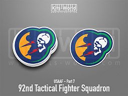 Kitsworld SAV Sticker - USAAF - 92nd Tactical Fighter Squadron 